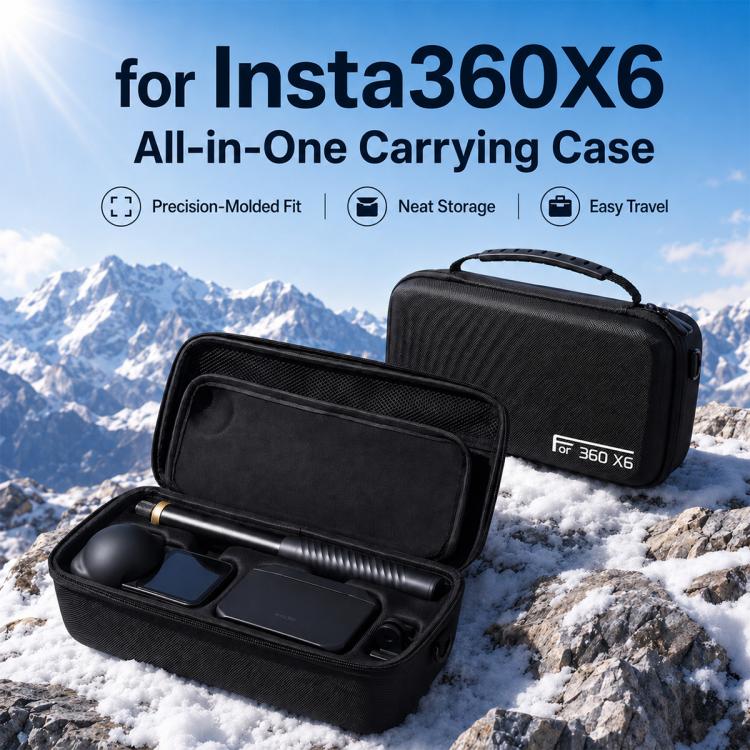 Borsa rigida in EVA per il trasporto e lo stoccaggio, For Insta360 X6