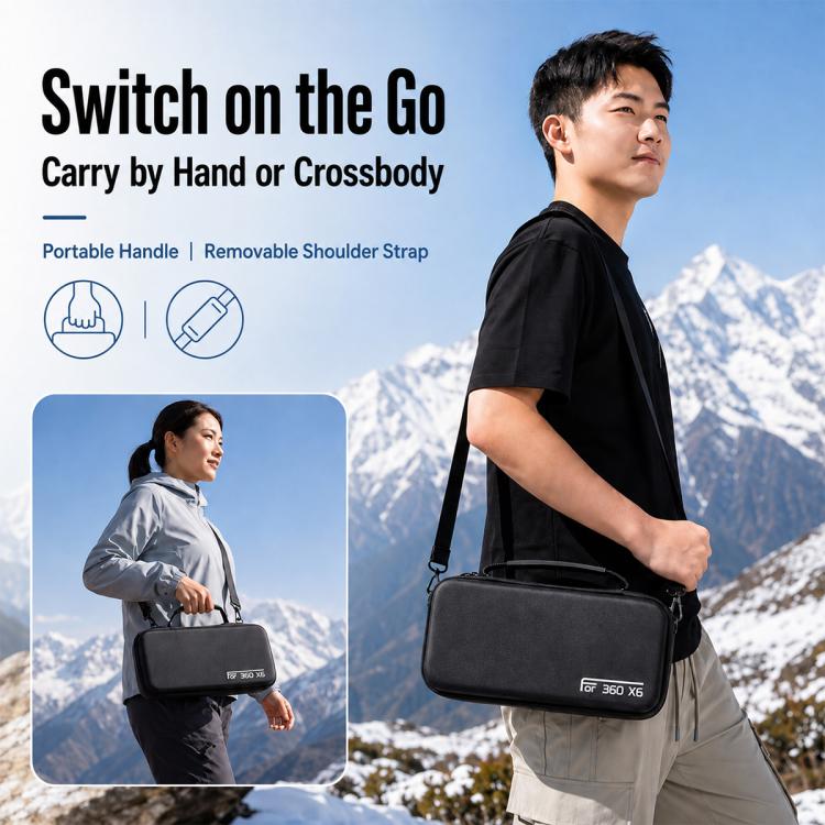 Borsa rigida in EVA per il trasporto e lo stoccaggio, For Insta360 X6