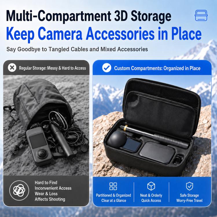 Borsa rigida in EVA per il trasporto e lo stoccaggio, For Insta360 X6