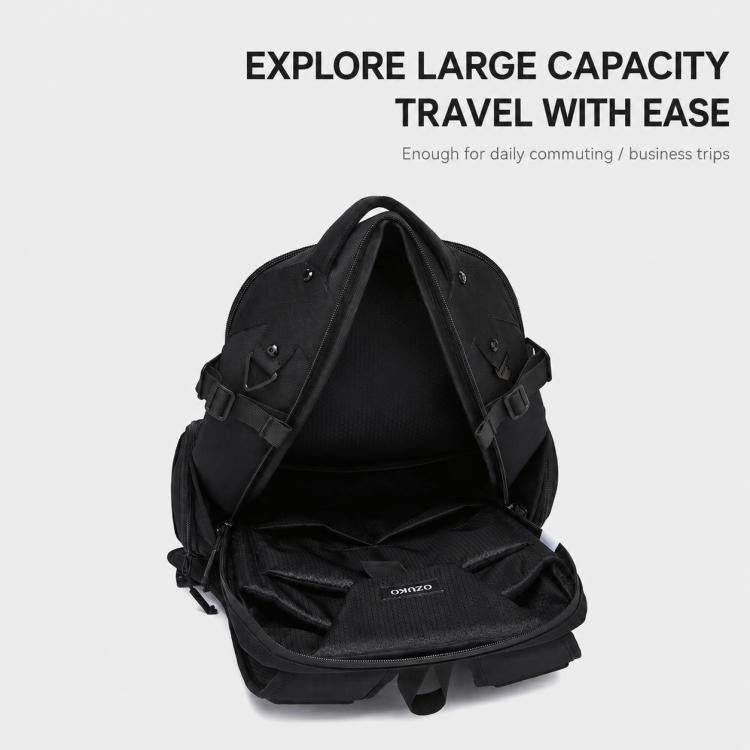 OZUKO Borsa per laptop da uomo, grande capacità, zaino tecnologico per pendolari
