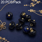 Confezione da 20 bottoni decorativi a disco in resina per Qipao, abito etnico cinese., 16L-10mm