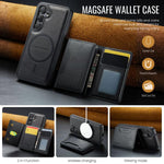 Custodia per telefono rimovibile con tasca per carte RFID MagSafe serie K2 di MAGKING., For Galaxy S25 5G, For Galaxy S25+ 5G