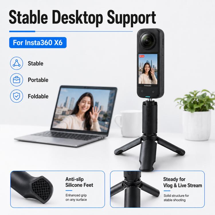 Mini treppiede portatile, gimbal tascabile, supporto da tavolo