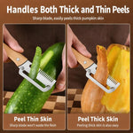 Pelapatate e affettatrice a julienne multifunzione in acciaio inossidabile LsCook per frutta e verdura, Julienne Slicer