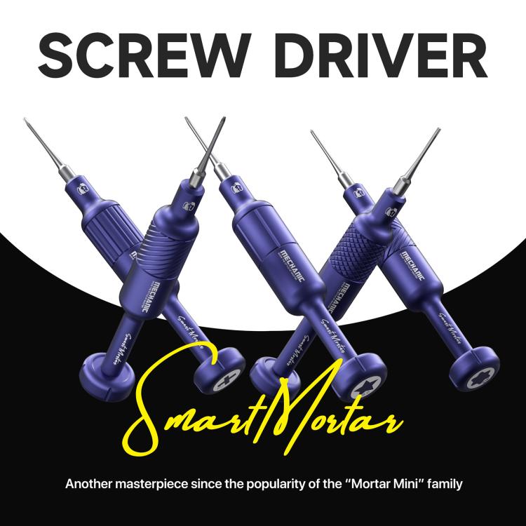 MECHANIC Smart Mortar Magnetic Precision S2 Steel 2D Screwdriver Set, 5 PCS/Pack, 4 PCS/Pack