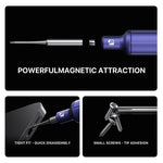 MECHANIC Smart Mortar Magnetic Precision S2 Steel 2D Screwdriver Set, 5 PCS/Pack, 4 PCS/Pack