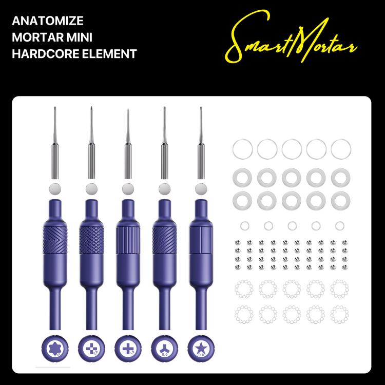 MECHANIC Smart Mortar Magnetic Precision S2 Steel 2D Screwdriver Set, 5 PCS/Pack, 4 PCS/Pack