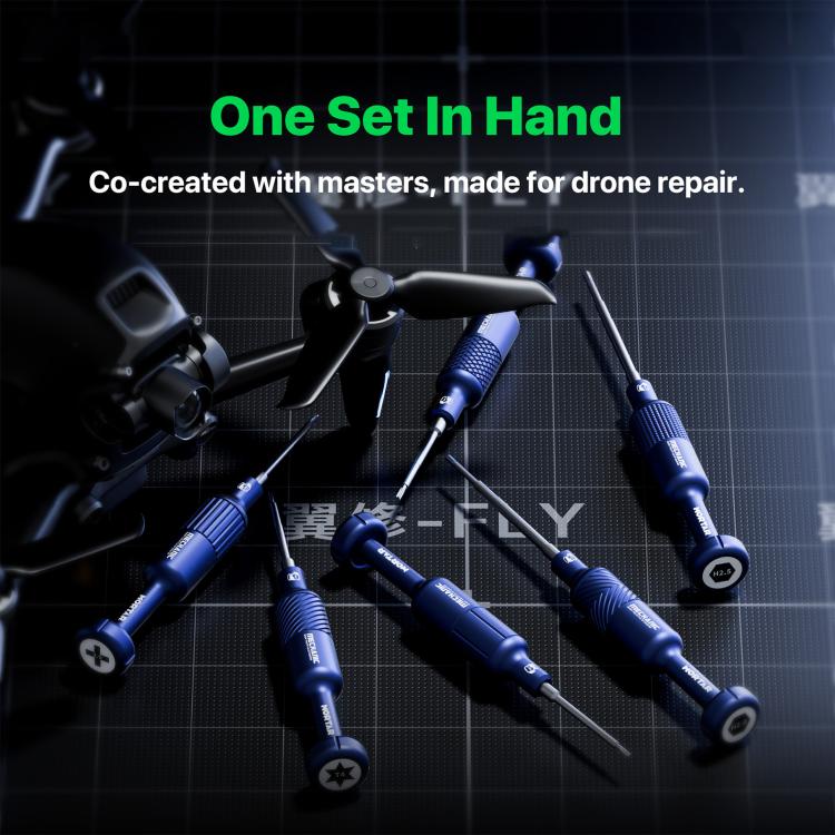 MECHANIC FLY Strong Magnet Specialized Screwdriver Set for Drone Repair