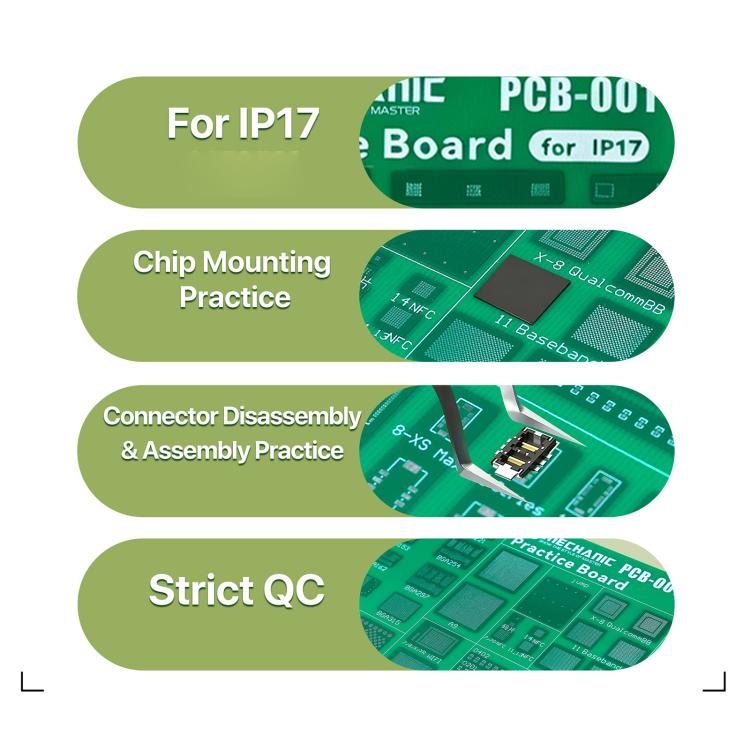 MECHANIC PCB-001 BGA Chip Connector Socket Stencil Practice Board For iPhone 17 Series