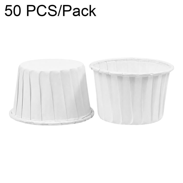 50 pezzi/confezione di pirottini di carta per cupcake con bordo arrotolato, Small, Medium