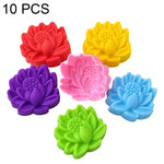 Confezione da 10 stampi in silicone per fiori resistenti alle alte temperature.