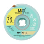 MaAnt 1.5m Low Residue No-clean Solder Wick, MY-1015, MY-1515, MY-2015, MY-2515, MY-3015, MY-3515