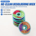 MaAnt 1.5m Low Residue No-clean Solder Wick, MY-1015, MY-1515, MY-2015, MY-2515, MY-3015, MY-3515