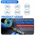 MaAnt 1.5m Low Residue No-clean Solder Wick, MY-1015, MY-1515, MY-2015, MY-2515, MY-3015, MY-3515
