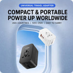 PD35W 2-Port Type-C + USB-A Universal Travel Adapter Worldwide Charger
