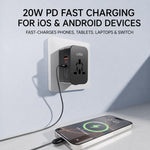PD35W 2-Port Type-C + USB-A Universal Travel Adapter Worldwide Charger