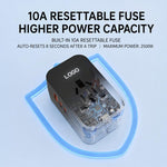 PD35W 2-Port Type-C + USB-A Universal Travel Adapter Worldwide Charger