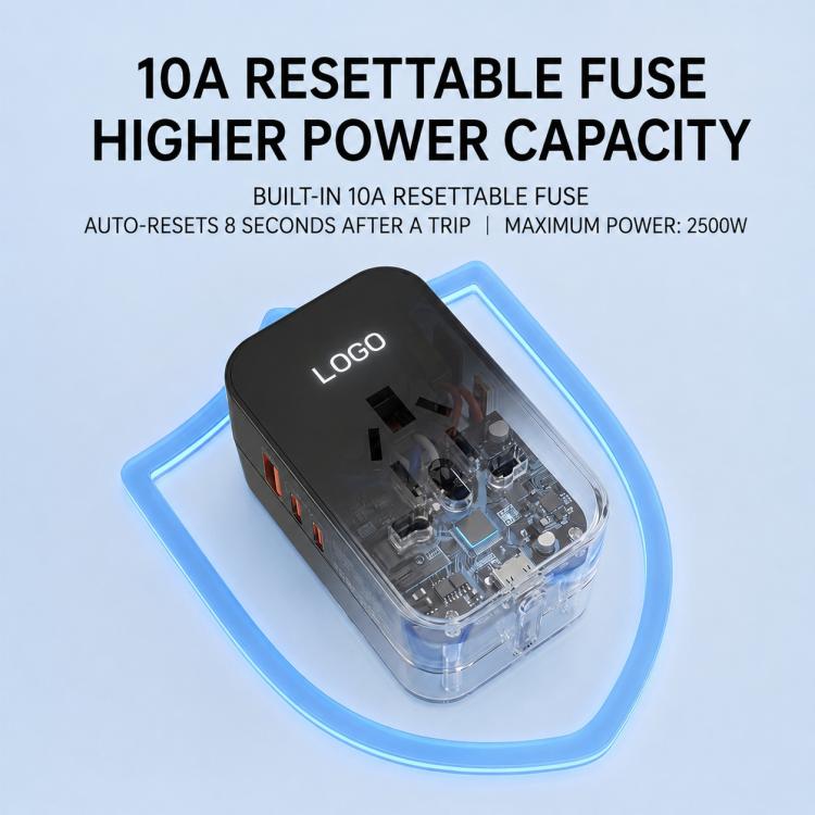 PD35W 2-Port Type-C + USB-A Universal Travel Adapter Worldwide Charger