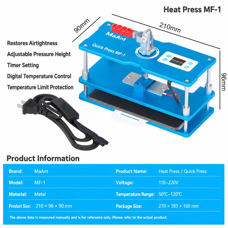 MaAnt MF-01 Intelligent Timer Automatic Pressure Maintenance Platform, EU Plug, US Plug