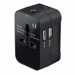 Universal Travel Adapter Multifunctional Power Socket Charger, 2.1A Dual-Port USB, 2.4A USB+Type-C