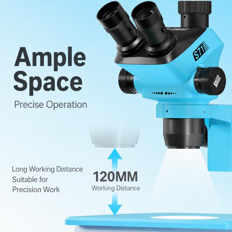 MaAnt S71 6.5-52X Synchronous Zoom Trinocular Stereo Microscope