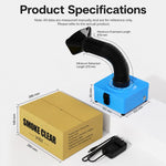 MaAnt YL01 Powerful Desktop Smoke Clear Smoking Device, EU Plug