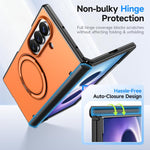 Supporto girevole in metallo, custodia ibrida per telefono MagSafe in TPU e PC., For Galaxy Fold8 Ultra 5G