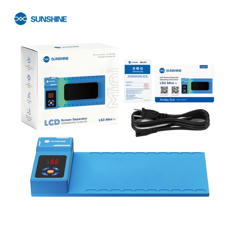 SUNSHINE LS3 Mini V2.0 Tappetino riscaldante separatore per la rimozione dello schermo LCD da 10,5 pollici con rilevamento della polvere verde, US Plug, EU Plug, UK Plug, AU Plug