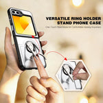 Cover scorrevole per fotocamera, supporto girevole 2 in 1, custodia per telefono antiurto con airbag., For Galaxy Z Flip6 5G