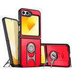 Cover scorrevole per fotocamera, supporto girevole 2 in 1, custodia per telefono antiurto con airbag., For Galaxy Z Flip6 5G