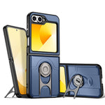 Cover scorrevole per fotocamera, supporto girevole 2 in 1, custodia per telefono antiurto con airbag., For Galaxy Z Flip6 5G
