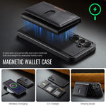 MAKGING Serie K5 Portafoglio pieghevole a tre ante con protezione RFID e custodia magnetica rimovibile per telefono, For Galaxy S26 FE 5G, For Galaxy S26+ 5G, For Galaxy S26 Ultra 5G