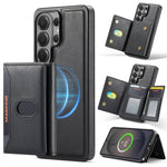 MAKGING Serie K5 Portafoglio pieghevole a tre ante con protezione RFID e custodia magnetica rimovibile per telefono, For Galaxy S26 FE 5G, For Galaxy S26+ 5G, For Galaxy S26 Ultra 5G