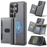 MAKGING Serie K5 Portafoglio pieghevole a tre ante con protezione RFID e custodia magnetica rimovibile per telefono, For Galaxy S26 FE 5G, For Galaxy S26+ 5G, For Galaxy S26 Ultra 5G