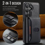 MAKGING Serie K5 Portafoglio pieghevole a tre ante con protezione RFID e custodia magnetica rimovibile per telefono, For Galaxy S26 5G