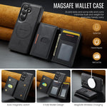MAKGING Serie K5 Portafoglio pieghevole a tre ante con protezione RFID e custodia magnetica rimovibile per telefono, For Galaxy S26 5G