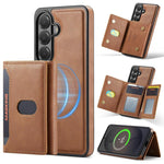 MAKGING Serie K5 Portafoglio pieghevole a tre ante con protezione RFID e custodia magnetica rimovibile per telefono, For Galaxy S26 5G