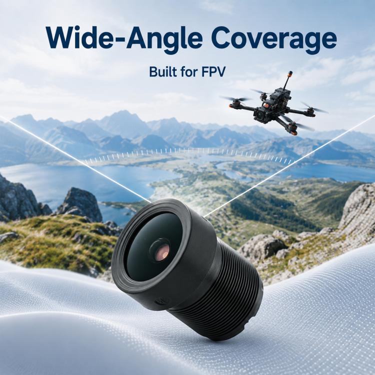Obiettivo per fotocamera FPV per drone, 1/2,7 pollici F1.0 8MP grandangolare a fuoco fisso, FPV Drone Camera Lens