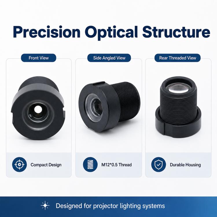 Obiettivo per proiettore di stelle, compatibile con pellicole da 10 mm, rapporto di proiezione 1:1.67, obiettivo condensatore a fuoco fisso., Star Projector Light Lens