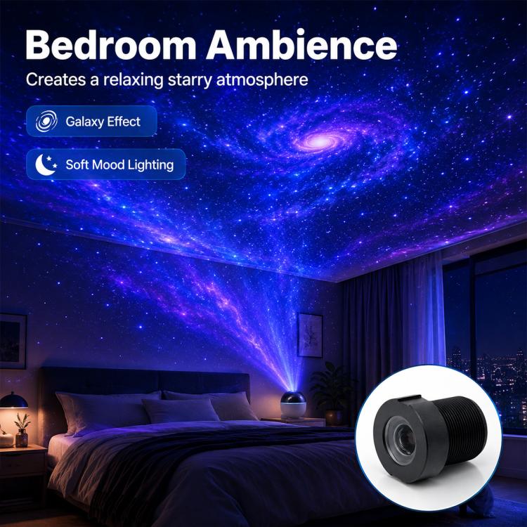Obiettivo per proiettore di stelle, compatibile con pellicole da 10 mm, rapporto di proiezione 1:1.67, obiettivo condensatore a fuoco fisso., Star Projector Light Lens