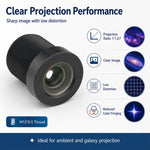 Obiettivo per proiettore di stelle USB compatibile con pellicole da 10 mm, elevato rapporto di proiezione, messa a fuoco HD senza distorsioni., USB Star Projector Light Lens