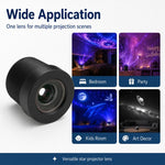 Obiettivo per proiettore di stelle USB compatibile con pellicole da 10 mm, elevato rapporto di proiezione, messa a fuoco HD senza distorsioni., USB Star Projector Light Lens