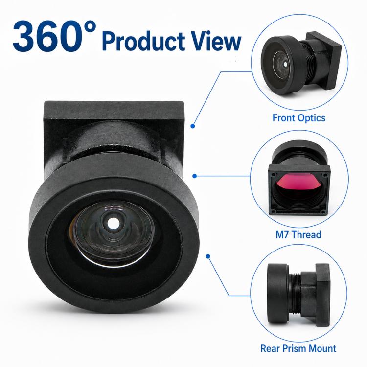 Obiettivo grandangolare M7 per fotocamera, mini videocamera DV da 1/4 di pollice, campanello, occhiali VR, M7 Wide Angle Camera Lens