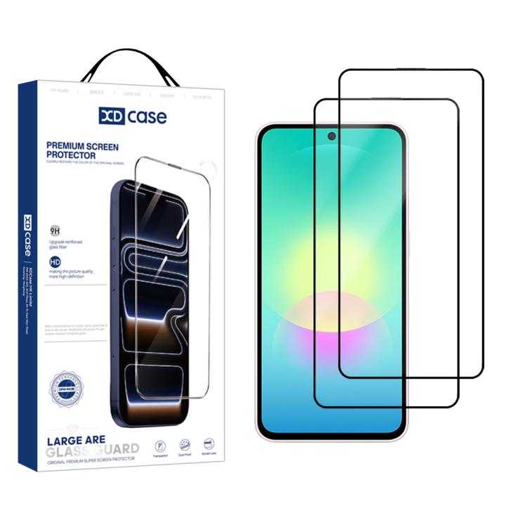 Pellicola protettiva in vetro temperato HD serigrafata XDcase, confezione da 2 pezzi., For Galaxy A37 5G, For Galaxy A27 5G, For Galaxy A17 4G, For Galaxy A07 4G, For Galaxy A17 5G, For Galaxy A06 5G, For Galaxy A26 5G, For Galaxy A36 5G               ...