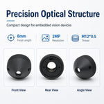 Obiettivo appuntito da 6 mm, fotocamera per controllo accessi HD da 1/2,7 pollici e 2 MP con riconoscimento facciale., 6mm Pointed Lens