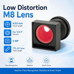 Obiettivo M8 da 5 MP con riconoscimento facciale binoculare per robot e robot tagliaerba, M8 5MP Binocular Lens