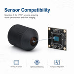 Modulo compatto per fotocamera con obiettivo ottico a cono da 6,2 mm con messa a fuoco fissa M7., 6.2mm M7 Cone Lens