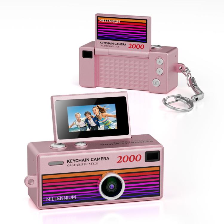 G62 Pro Schermo Flip da 0,97 pollici 1080P HD Pixel Portachiavi Retro Mini Fotocamera da Pollice