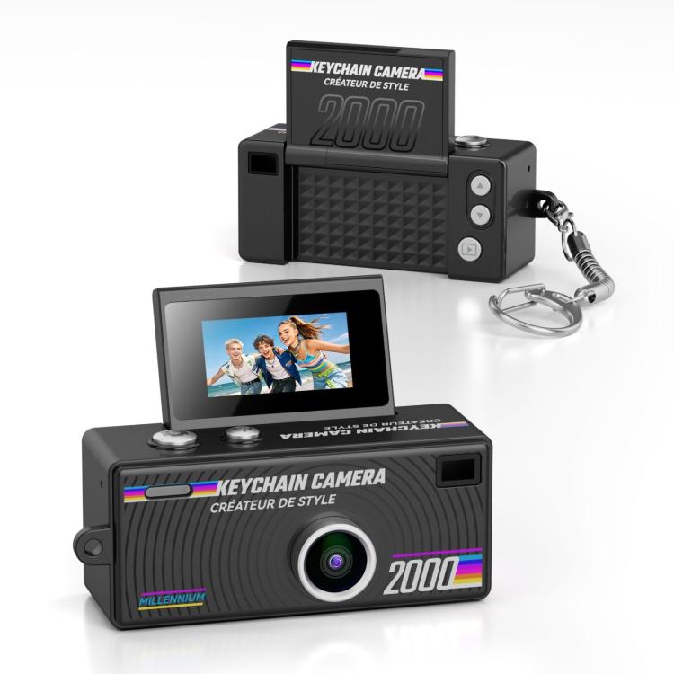 G62 Pro Schermo Flip da 0,97 pollici 1080P HD Pixel Portachiavi Retro Mini Fotocamera da Pollice