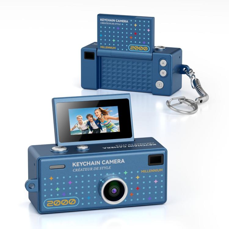 G62 Pro Schermo Flip da 0,97 pollici 1080P HD Pixel Portachiavi Retro Mini Fotocamera da Pollice